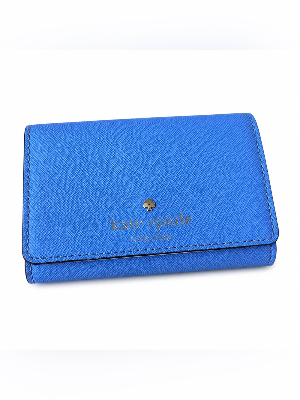 kate spade Blue Saffiano Leather Wallet